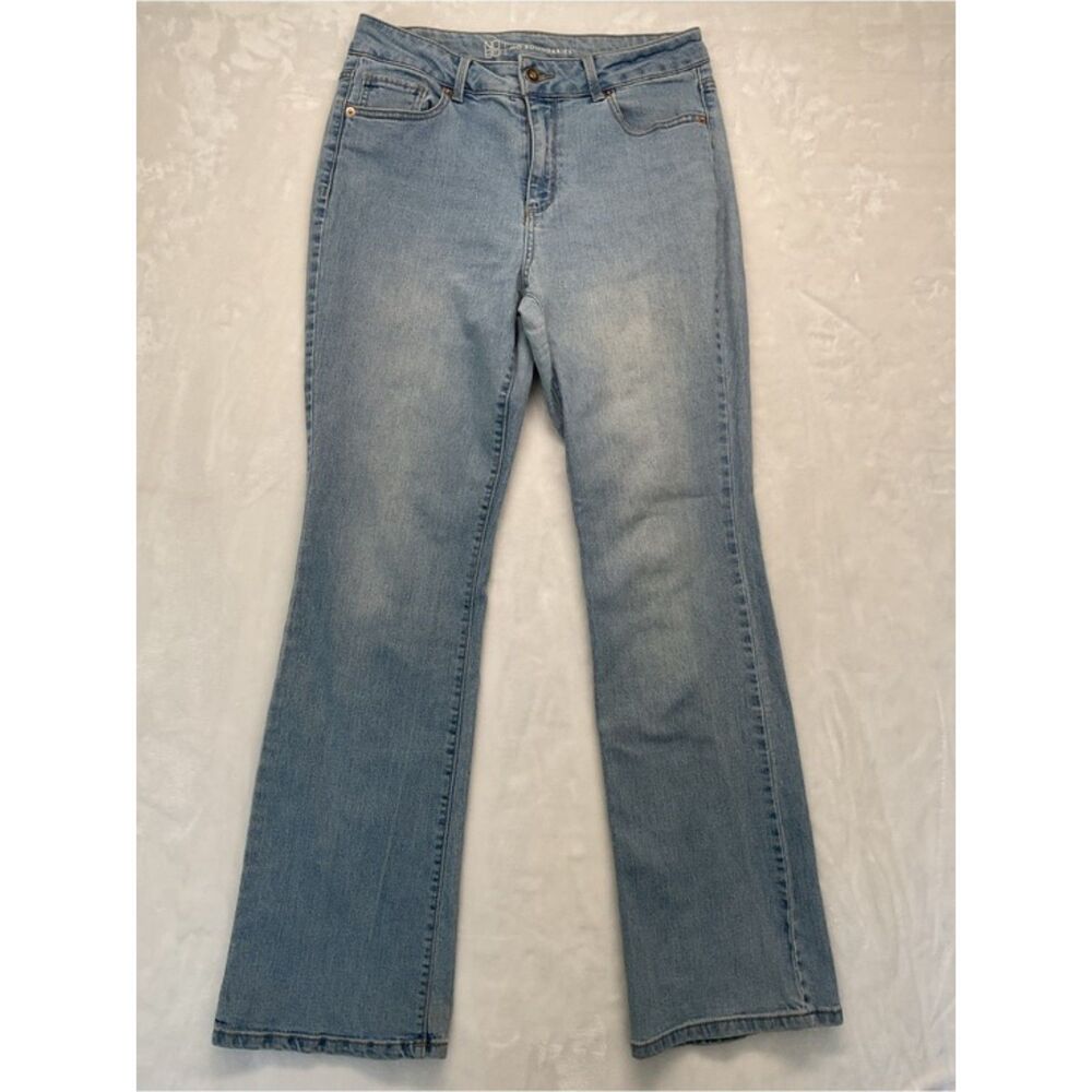 No Boundaries Flare Jeans Women 13 Blue Bootcut Light Wash Stretch Casual